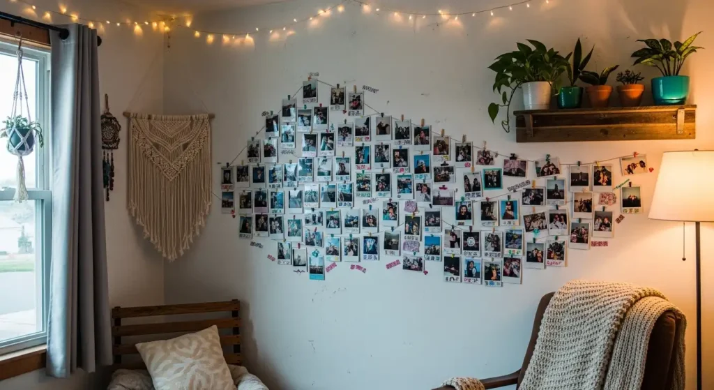 DIY Polaroid Photo Wall