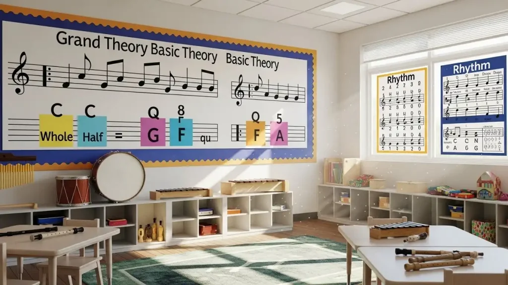 Display Music Theory Charts at Eye Level