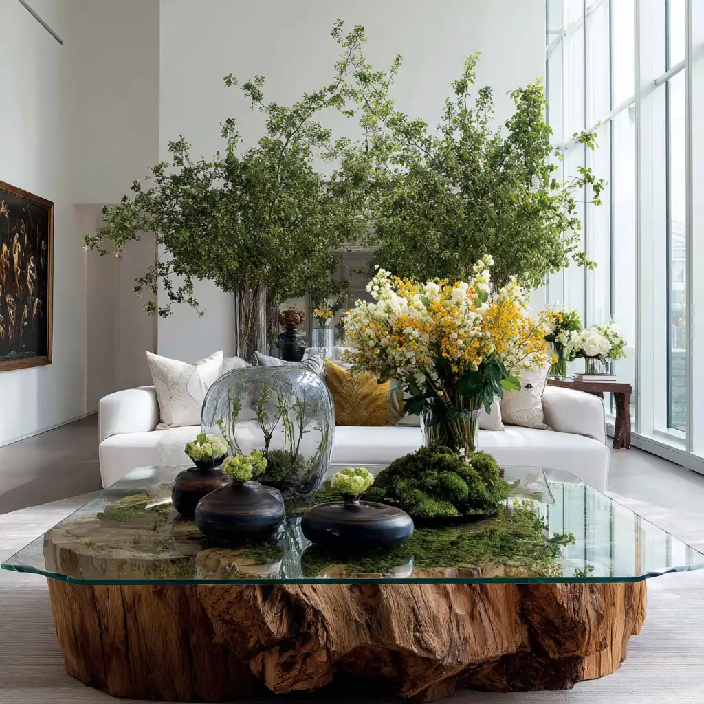 Display Nature-Inspired Centerpieces
