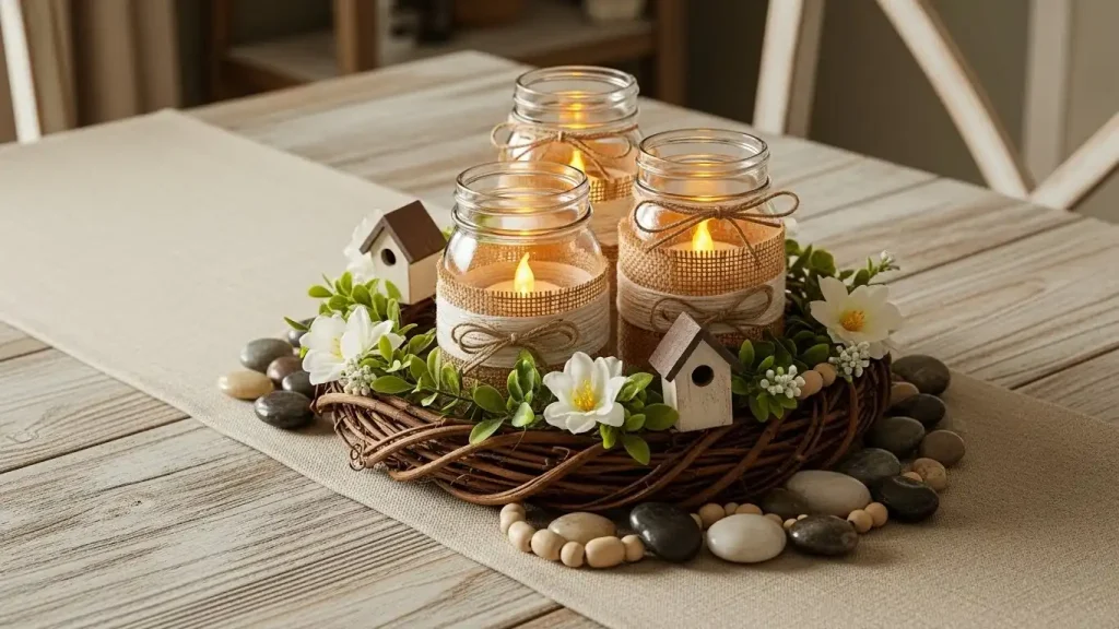 Farmhouse Candle Centerpiece