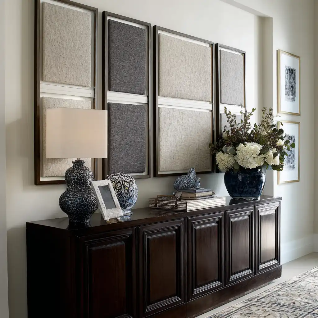 Framed Fabric Wall Panels