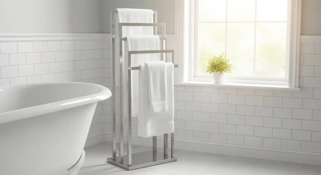 Freestanding Towel Stand for Flexible Placement