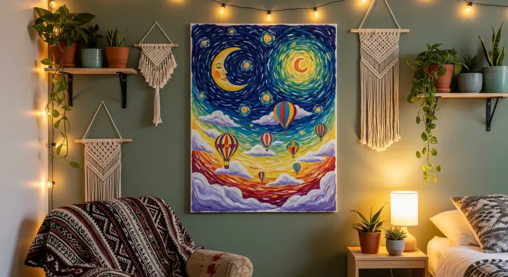 Hand-Painted Canvas Art