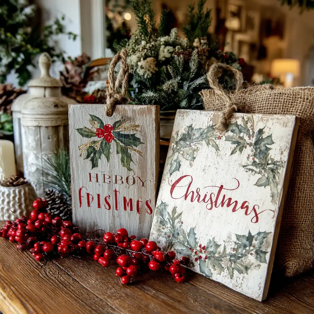 Hand-Painted Wooden Signs