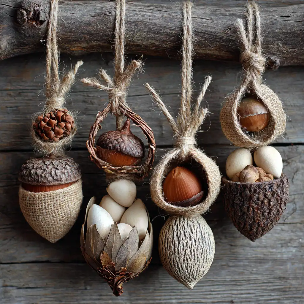 Handmade Ornaments With Natural Materials