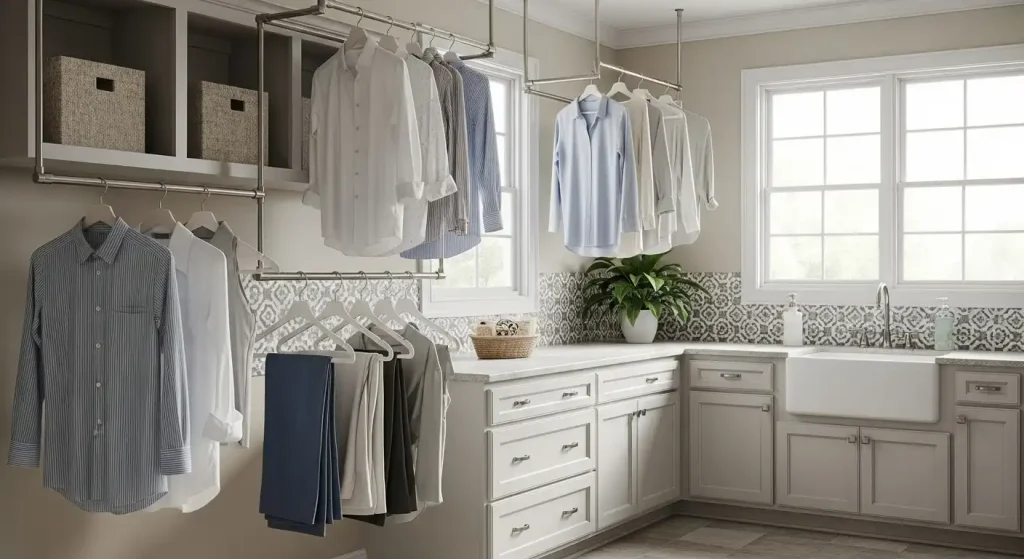 Hanging Rods for Easy Drying