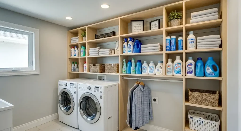  Install Vertical Shelving Above Appliances