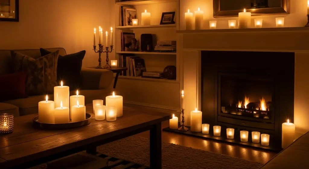 Introduce Candles for Soft, Flickering Warmth