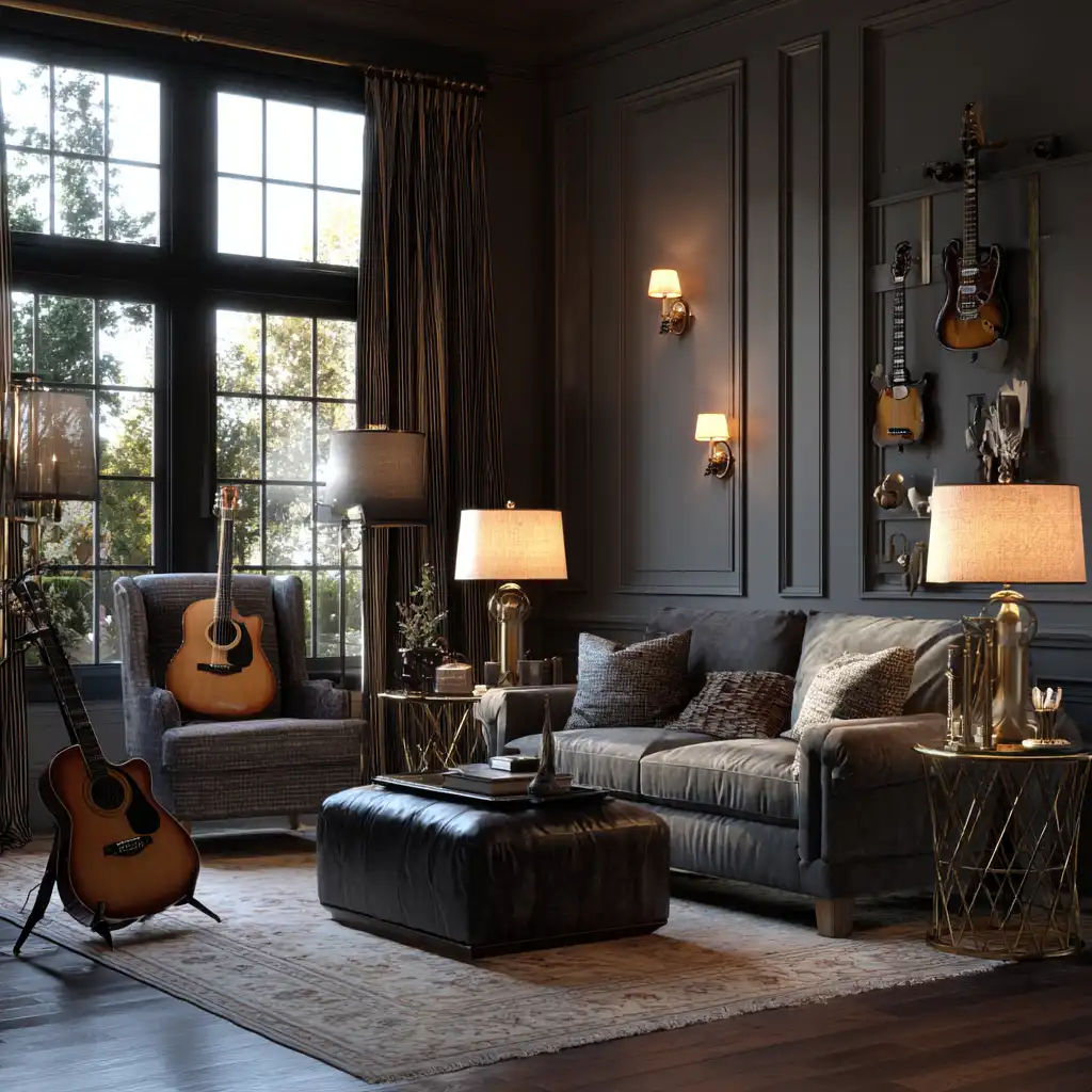 Layered Lighting With Floor Lamps, Table Lamps, and Wall Sconces