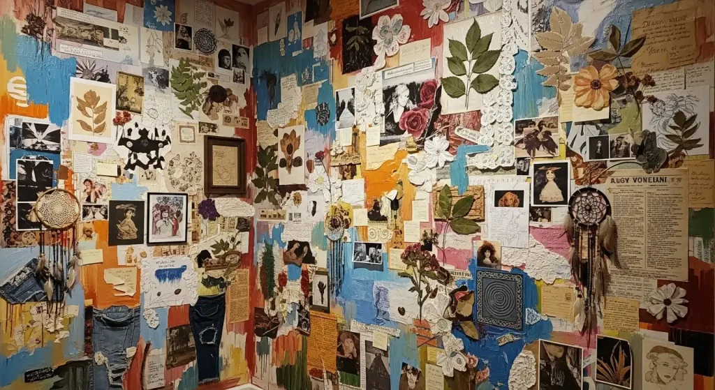 Mixed Media Wall Collage