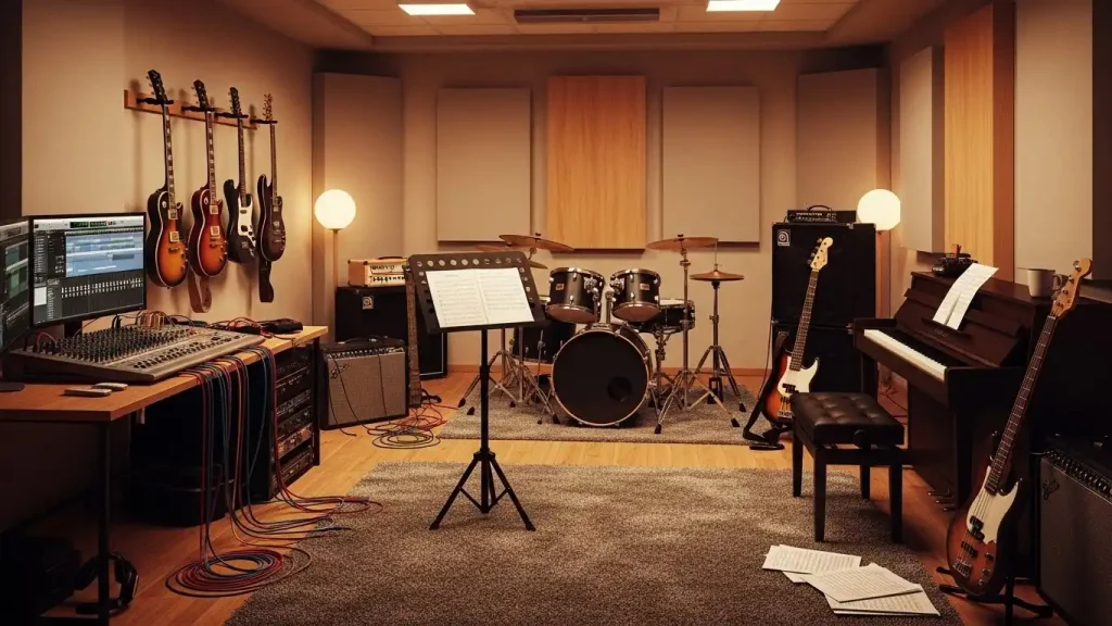 Music Room With an Artistic Decor Style