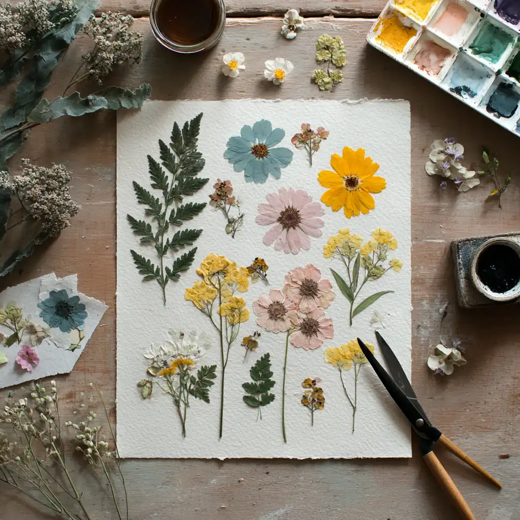  Nature-Inspired Pressed Flower Art