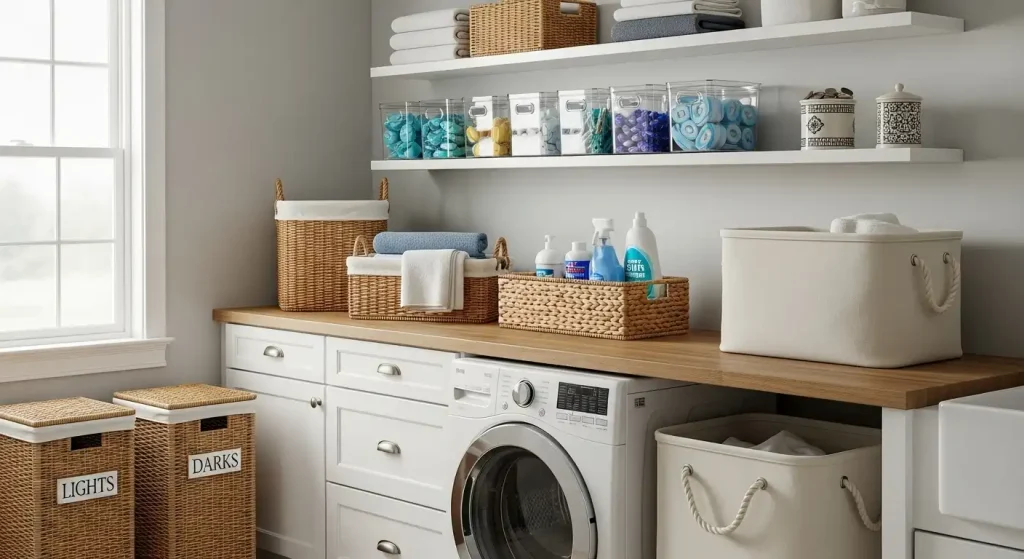  Use Baskets and Bins for a Clean, Organized Look