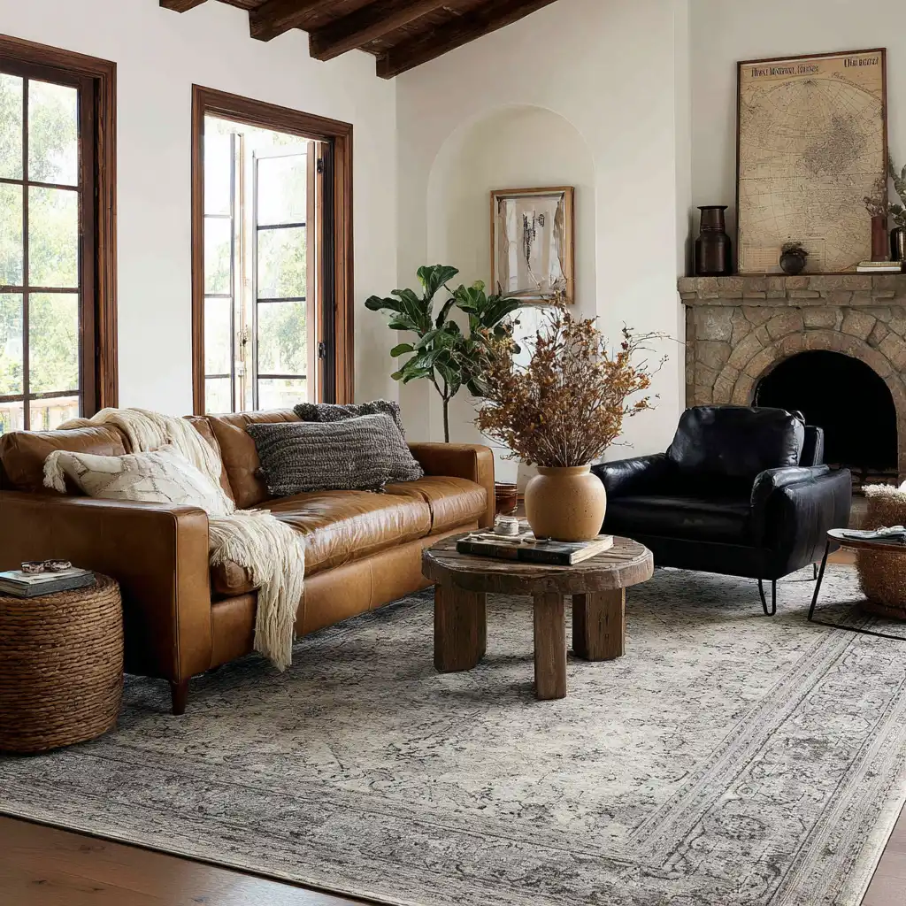 Use Layered Rugs for Texture and Warmth