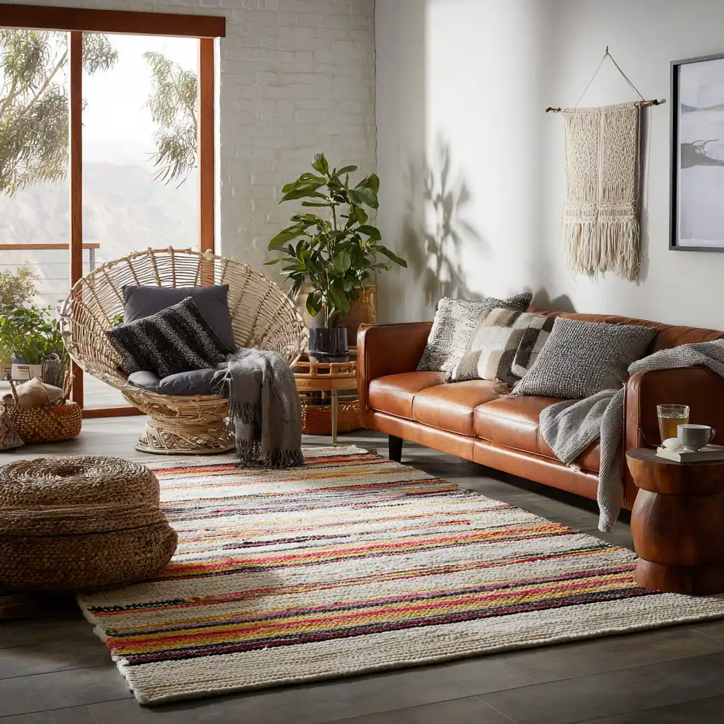  Use Rugs to Define Spaces and Add Warmth