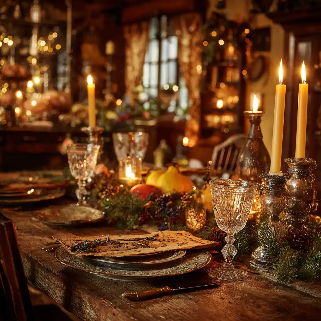 Use Warm Amber Lighting to Enhance Old-Fashioned Holiday Atmosphere