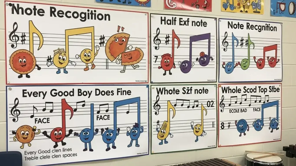 Wall Charts for Note Recognition