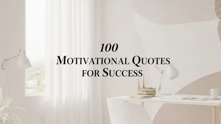 100 Motivational Quotes for Success