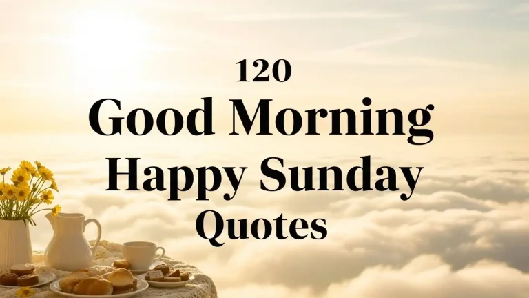 120 Good Morning Happy Sunday Quotes