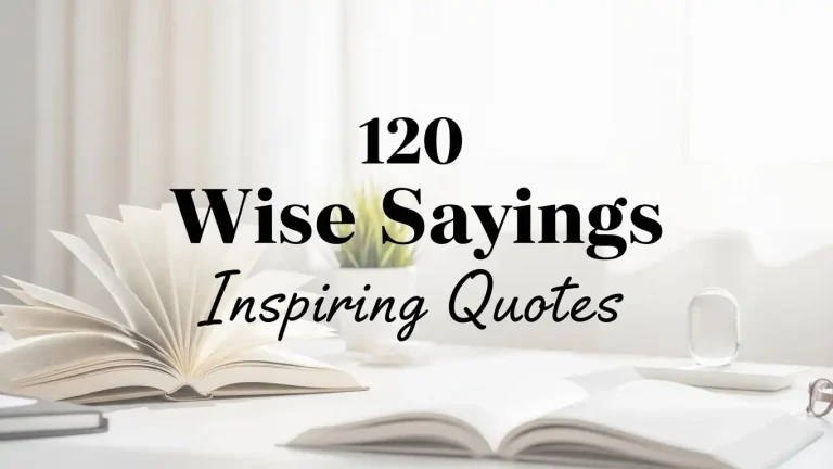 120 Wise Sayings Inspiring Quotes
