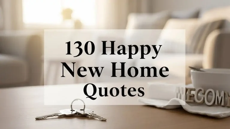 130 Happy New Home Quotes