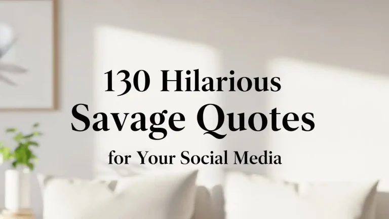 130 Hilarious Savage Quotes for Your Social Media
