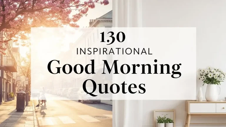 130 Inspirational Good Morning Quotes