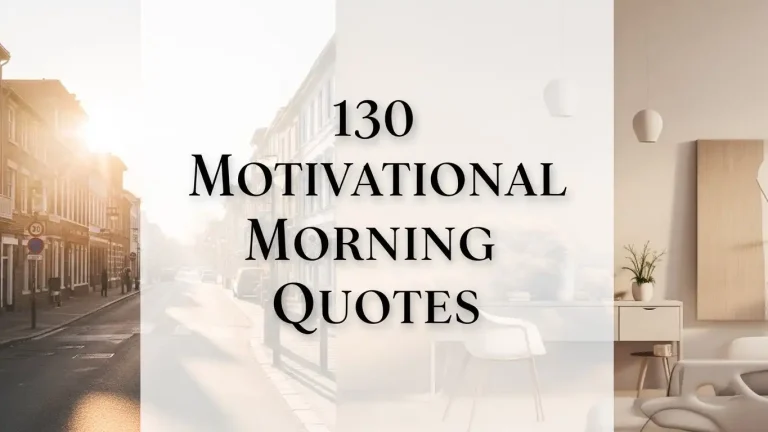 130 Motivational Morning Quotes