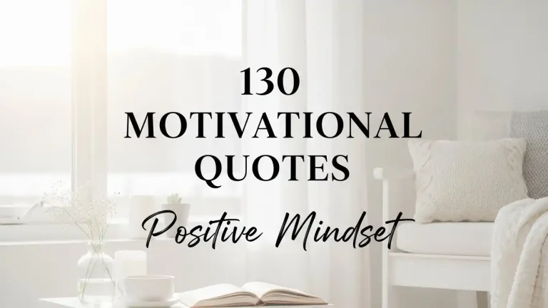 130 Motivational Quotes Positive Mindset