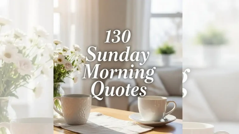 130 Sunday Morning Quotes
