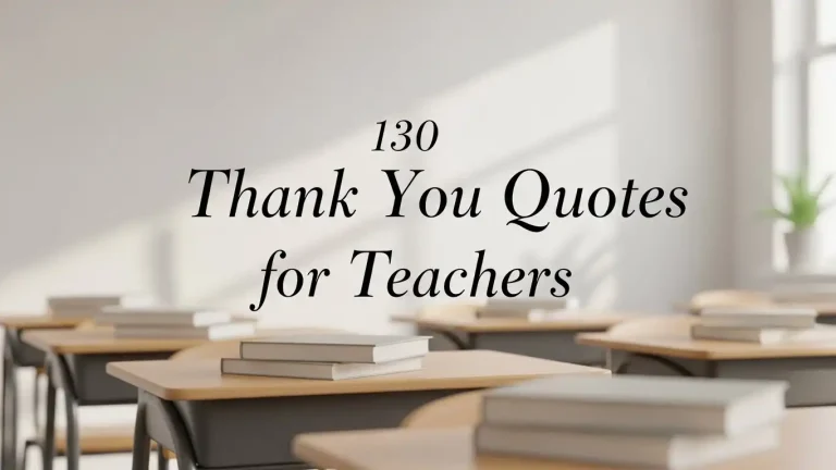 130 Thank You Quotes for Teachers