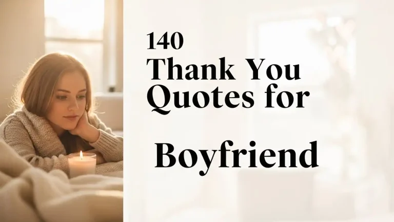 140 Thank You Quotes for Boyfriend