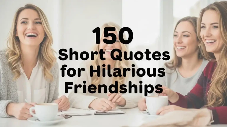 150 Short Quotes for Hilarious Friendships