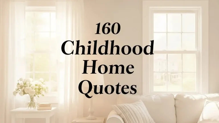 160 Childhood Home Quotes