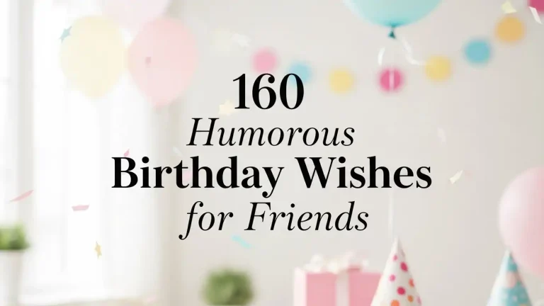 160 Humorous Birthday Wishes for Friends