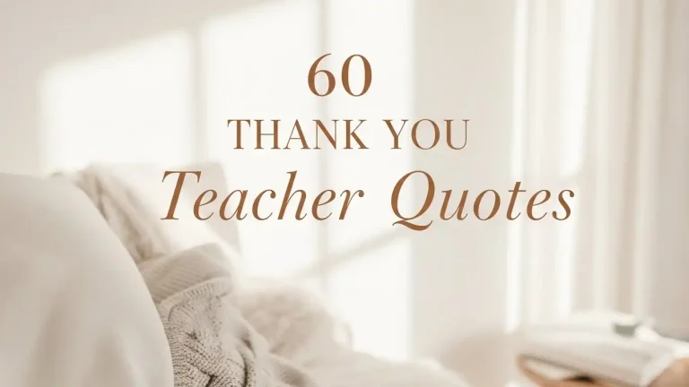 60 Thank You Teacher Quotes