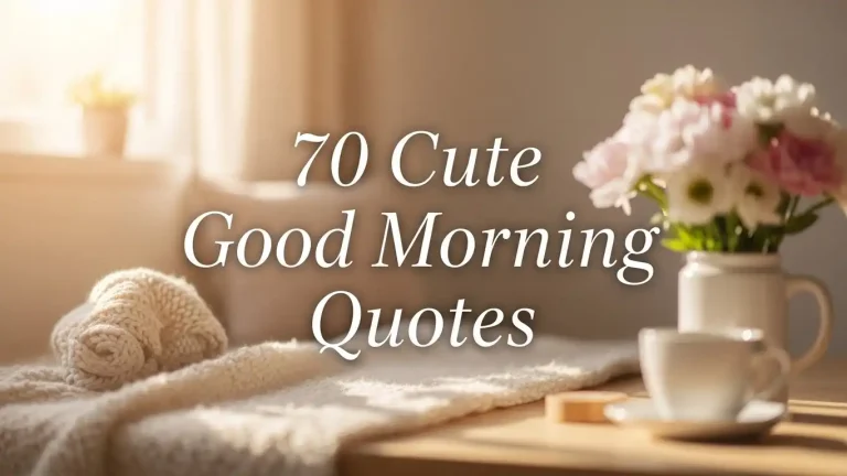 70 Cute Good Morning Quotes