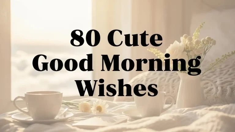 80 Cute Good Morning Wishes
