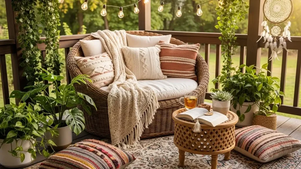 A Relaxing Outdoor Reading Corner