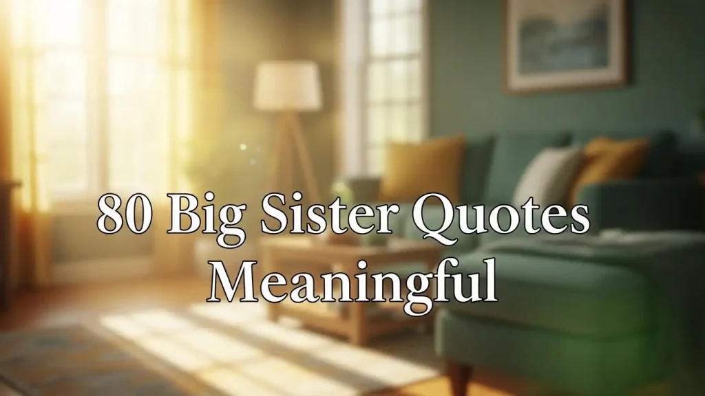 80 Big Sister Quotes Meaningful