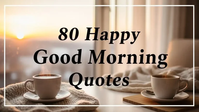 80 Happy Good Morning Quotes